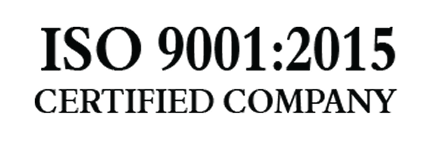 ISO 9001:2015 certified company