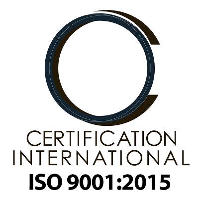 ISO 9001:2015 quality certificate
